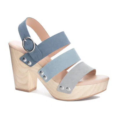 Chinese Laundry Cher Fenny Platform Sandal In Blue Multi