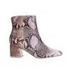 Chinese Laundry Daria Block Heel Bootie In Snake In Multi