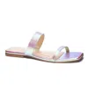 Chinese Laundry Deana Leather Sandal In Iridescent In Multi