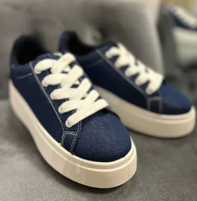 Chinese Laundry Denim Sneaker In Blue Denim