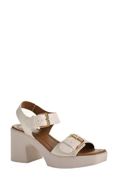 Chinese Laundry Drew Ankle Strap Platform Sandal In Cream
