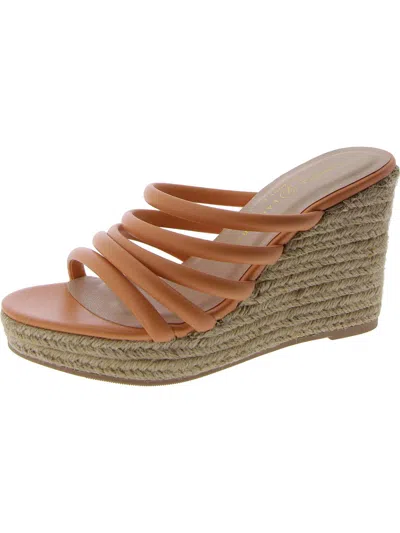 Chinese Laundry Eleana Womens Faux Leather Slides Espadrilles In Multi