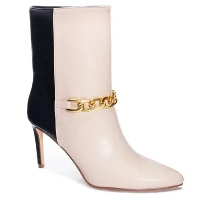 Chinese Laundry Elisha Boots Natural Black Stiletto Heel Bootie Jzz1186 In Multi
