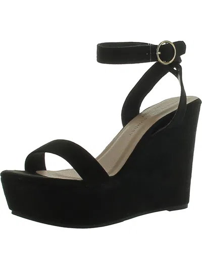 Chinese Laundry Ellina Womens Faux Suede Platform Wedge Sandals In Multi