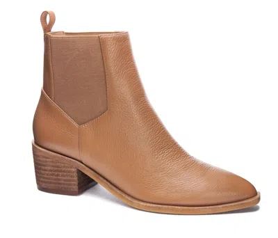 CHINESE LAUNDRY FILIP SOFTY LEATHER BOOTIE IN CAMEL
