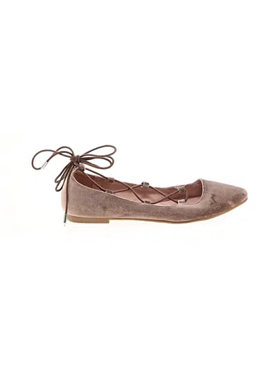 Pre-owned Chinese Laundry Flats In Brown