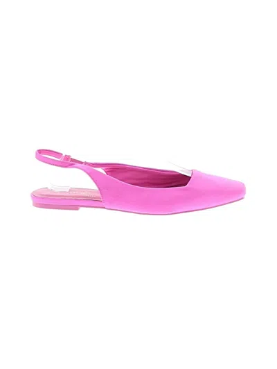 Pre-owned Chinese Laundry Flats In Pink