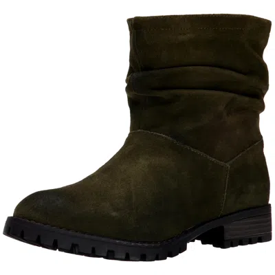 Chinese Laundry Flip Slouch Bootie Olive Burnished Flip-olv Women's In Green