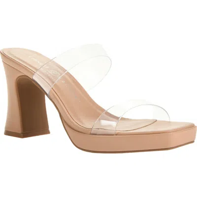 Chinese Laundry Robinn Clear Strap Block Heel Sandal