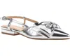 Chinese Laundry Harmony Slingback Pointed Toe Flat In Silver