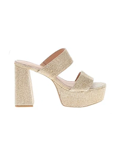 Pre-owned Chinese Laundry Heels In Gold