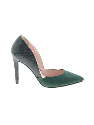 Pre-owned Chinese Laundry Heels In Green