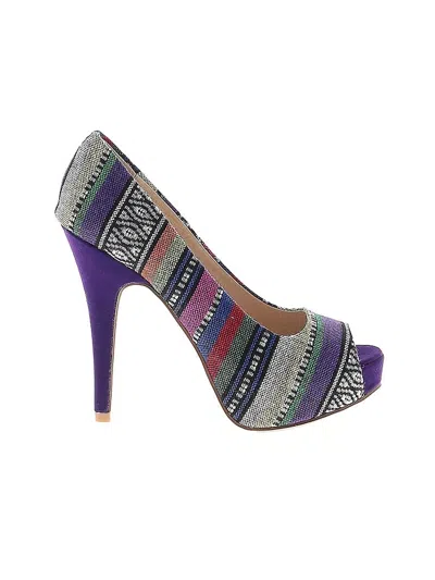 Pre-owned Chinese Laundry Heels In Purple