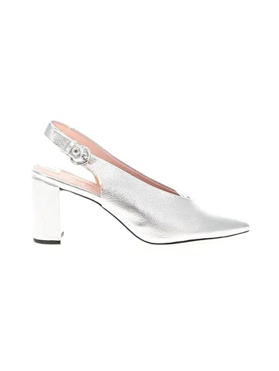 Pre-owned Chinese Laundry Heels In Silver