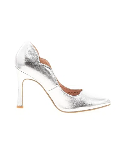 Pre-owned Chinese Laundry Heels In Silver