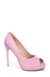 Chinese Laundry Huxley Peep Toe Platform Pump In Lt Pink