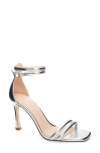 Chinese Laundry Jasmine Ankle Strap Stiletto Sandal In Silver