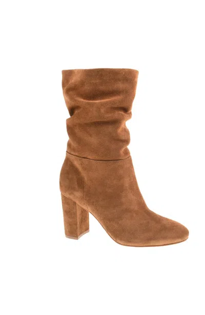 Chinese Laundry Kipper Split Suede Boot In Honey Brown In Multi