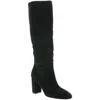 Chinese Laundry Mary Black Square-toe Knee-high High Heel Boots In Black