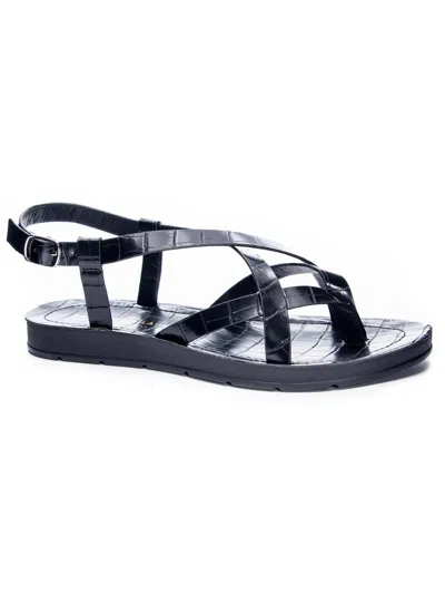 Chinese Laundry Kray Womens Ankle Strap Open Toe Slingback Sandals In Black