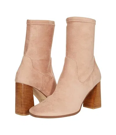 Chinese Laundry Kyrie Boots Women's Beige Square Toe Side Zip Bootie Zogg856 In Neutral