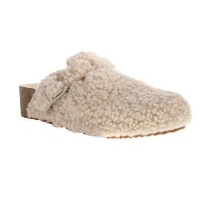 Chinese Laundry Magnolias Sherpa Clog In Cream In Animal Print