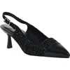 Chinese Laundry Mariella Slingback Pointed Cap Toe Pump In Black