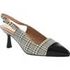 Chinese Laundry Mariella Slingback Pointed Cap Toe Pump In Cream Multi