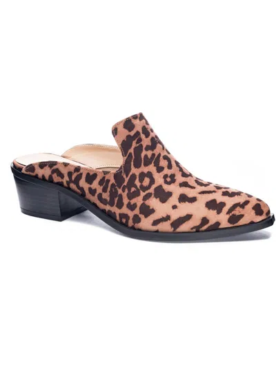 Chinese Laundry Marnie Womens Faux Leather Comfortable Mules In Multi