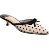 Chinese Laundry Mel Dot Mesh Pointed Toe Pump In Black