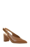 Chinese Laundry Menny Pointed Toe Slingback Pump In Camel
