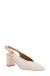 Chinese Laundry Menny Pointed Toe Slingback Pump In Cream