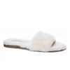 Chinese Laundry Mulholland Sandals Womens White Slip On Fur Slide Jobb1960 In White