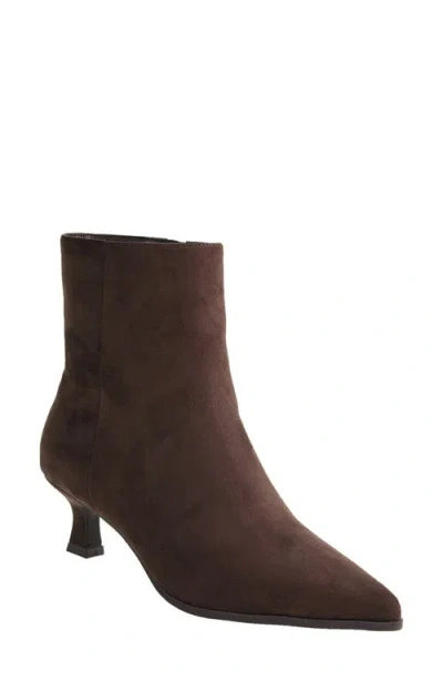 Chinese Laundry Novalie Pointed Toe Bootie In Brown