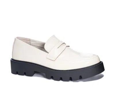 Chinese Laundry Playback Loafers Women's Us 8 Cream Patent Platform Shoes Khd648 In White