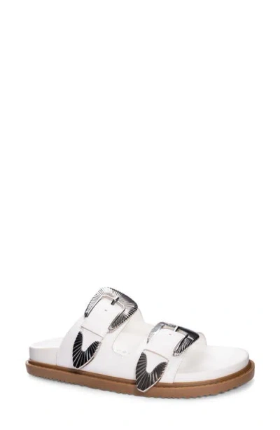 Chinese Laundry Ramsie Slide Sandal In White
