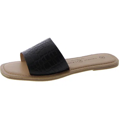 Chinese Laundry Regina Womens Leather Metallic Flip-flops In Multi