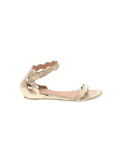 Pre-owned Chinese Laundry Sandals In Gold
