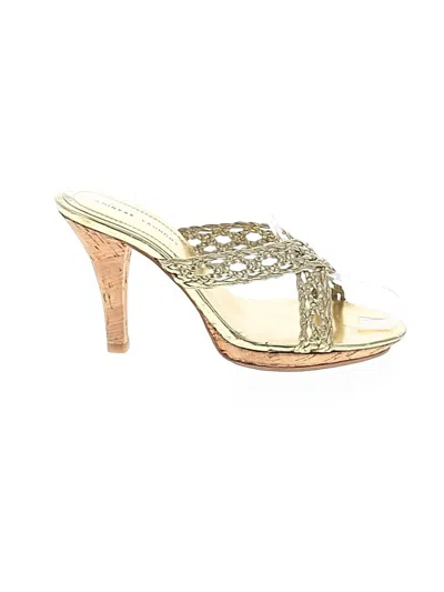 Pre-owned Chinese Laundry Sandals In Gold