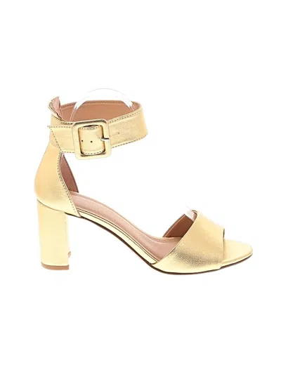 Pre-owned Chinese Laundry Sandals In Gold