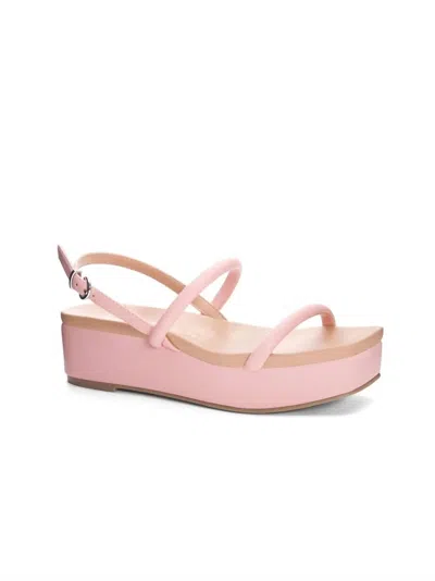 Chinese Laundry Skippy Smooth Sandal In Pink/rebel Fun