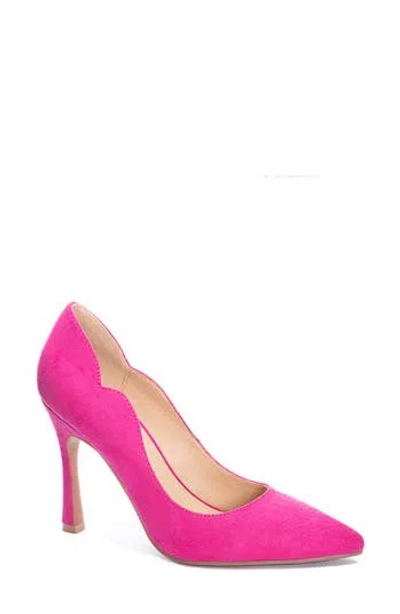 Chinese Laundry Rya Pointed Toe Pump In Fuchsia