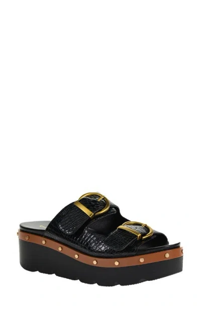 Chinese Laundry Surf's Up Platform Slide Sandal In Black