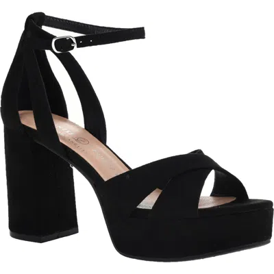 Chinese Laundry Tammy Ankle Strap Platform Sandal In Black