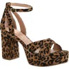 Chinese Laundry Tammy Ankle Strap Platform Sandal In Camel