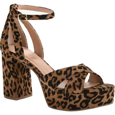 Chinese Laundry Tammy Ankle Strap Platform Sandal In Brown