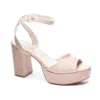 CHINESE LAUNDRY THERESA PLATFORM SANDAL IN NUDE