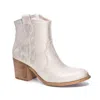 Chinese Laundry Time To Shine Boots In Natural Metallic In Multi