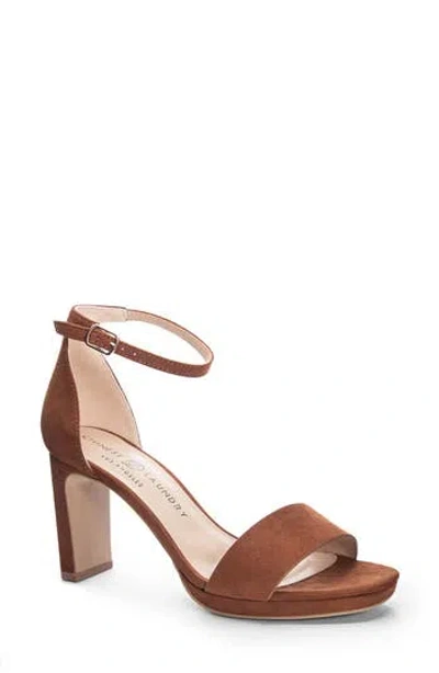 Chinese Laundry Timi Square Toe Sandal In Brown
