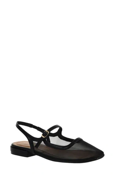 Chinese Laundry Vila Mesh Slingback Flat In Black
